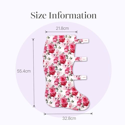 koelf Rose Petal Satin Leg mask 1pair- Intensive Cooling & Depuffing Leg Socks, Rose Scented Leg Relieving Mask with Arnica, Pumpkin, Coffee Seed Extract for Tired, Puffy Legs