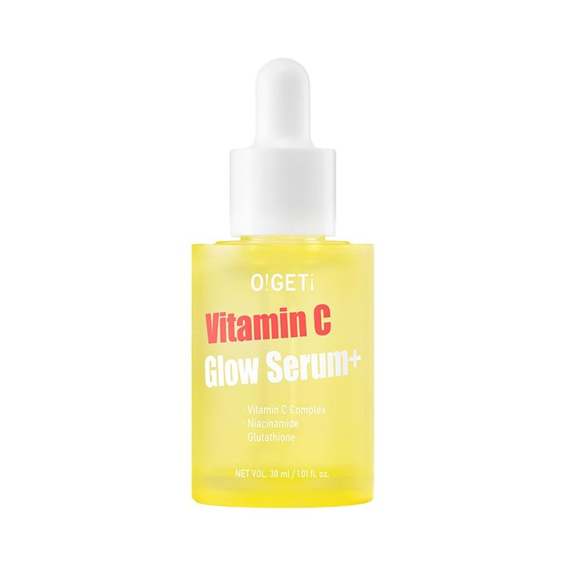 O!GETi Vitamin C Glow Serum Plus, Triple Vitamin C Face Serum, Niacinamide & Multi-Hyaluronic Acid, Barrier Care, Sensitive Skin, 1.01 fl.oz