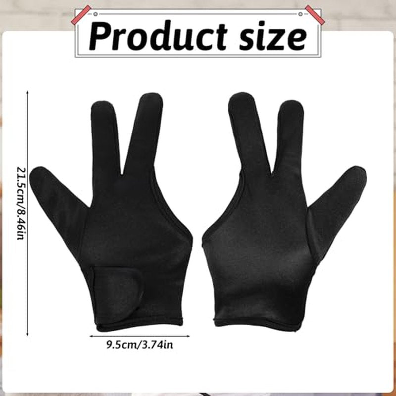 2pcs Heat Resistant Gloves for Hair Styling Curling Wand Professional 3 Finger Mittens Glove Iron Barber Glove Reusable Straightener Heat Protector Glove Curling Wand Flat Iron Hot Protection Gloves