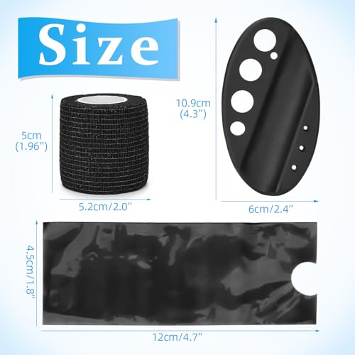 200pcs Tattoo Machine Covers with 4pcs Tattoo Grip Wrap and Tattoo Pen Holder Tattoo Grip Tape Set Tattoo Supplies (Tattoo Pen Bags Set)