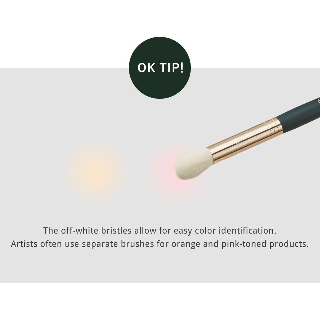 Okhee Final Touch Brush PIV08 - Ideal for Blending & Polishing Makeup | Designed by K-Pop Artist Seo Ok