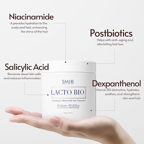 Hair Treatment Mask for Dry & Damaged Hair - Deep Conditioning with Postbiotics & Botanical Extracts | 500g | Korean Scalp Care