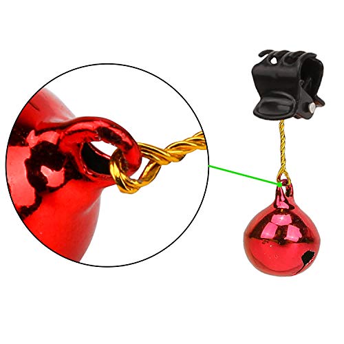 Konsait 20pcs Beard Ornaments Christmas Light Up Facial Hair Baubles Jingle Bells Beard Clips Beard Bulbs for Ugly Sweater Party Christmas Office Social Events New Year Festival Gift Christmas Decor