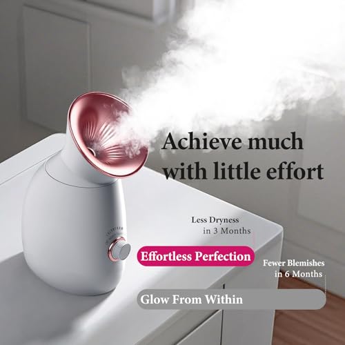 Colorfarm Facial Steamer Nano Ionic: Large 3-in-1 Face Steamer Deep Cleaning Unclogs Pores - Humidifier Towel Steamer Hot Mist Home Sauna Spa for Women Men Sinuses Moisturizing