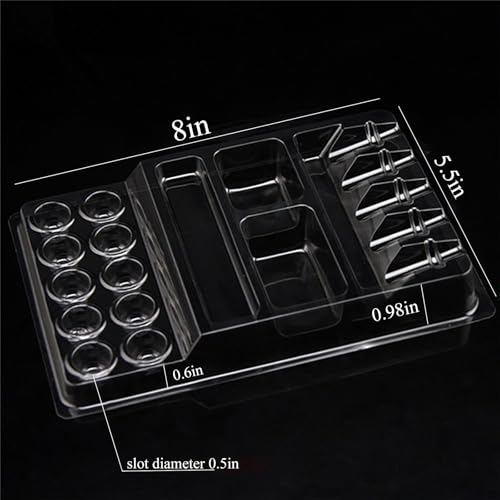 25PCS Disposable Tattoo Cartridge Needle Tray Plastic Tattoo Ink Cup Holder