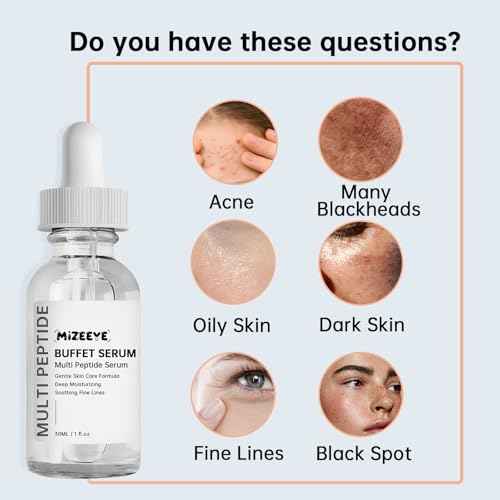 Peptides Serum For Face, 2 PCS Buffet Multi Peptide Face Serum For Anti-aging, Moisturizing, Fine Lines & Acne.