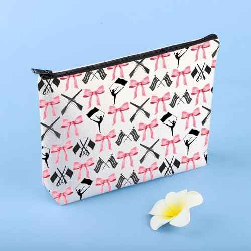 JYTAPP Winterguard Makeup Bag Colorguard Marching Band Color Guard Gift Colorguard Team Cosmetic Bag Flag Gifts
