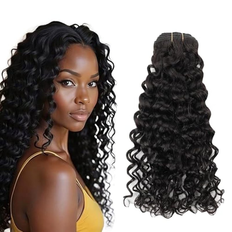 Sassina Natural Wave Clip in Remy Human Hair Extensions Double Weft Invisible Clip in Extensions Real Human Hair Natural Black Virgin Human Hair Extensions for Women 7Pcs 120G 24 Inch