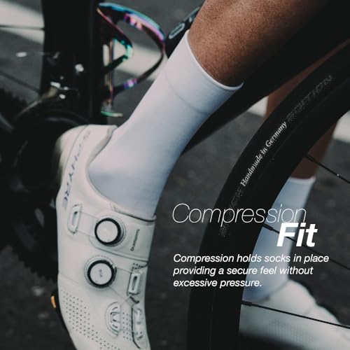 Has10 - Running & Cycling Performance Socks, Elite Level, Lightweight (US, Alpha, Large, Regular, Regular, Black - 3 pairs)