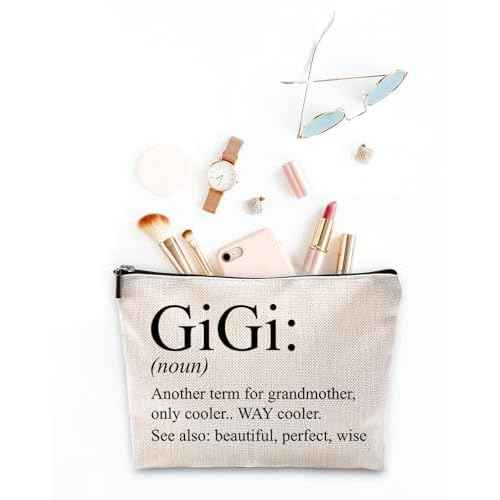 Sufamb Gigi Gifts for Grandma,Grandma Makeup Bag,Gigi Gifts,Gigi Mother's Day Gifts,Grandma Gifts,Grandma Gifts from Grandchildren,Grandma Birthday Gifts,Gigi Small Cosmetic Makeup Bag for Purse