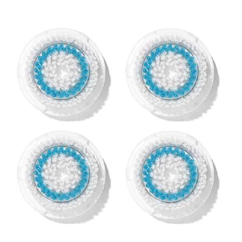 Clarisonic Deep Pore Facial Cleansing Brush Head Replacement for Mia 1, Mia 2, Mia Fit, Alpha Fit, Smart Profile Uplift and Alpha Fit X, 4 Count