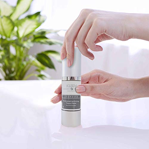 Vitamin C Serum for Face | Brightening & Anti Aging Serum for Men & Women | With Hyaluronic Acid, Vitamin E, Aloe & Jojoba | Dark Spot & Wrinkle Reducer | Made in USA | 1.7 oz | 2 Pack