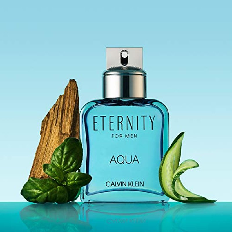 Calvin Klein Eternity Aqua Eau De Toilette ? Woody Men's Cologne ? With Notes of Cucumber, Sage, & Sandalwood ? Long Lasting Fragrance