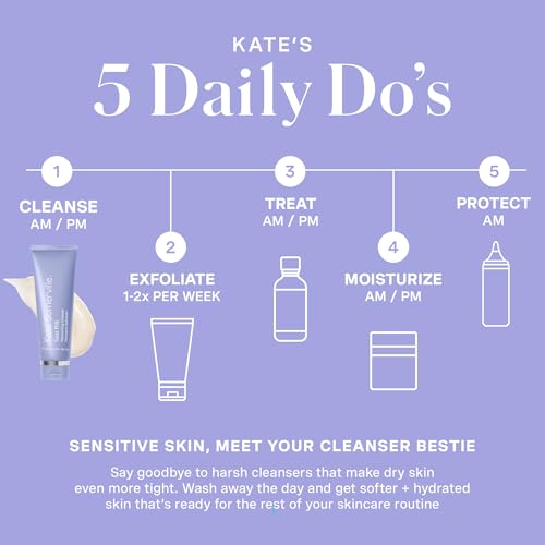 Kate Somerville Stressed Skin Saviors Goat Milk Set ? Full Sized Face and Body Skincare Set with Goat Milk Cleanser & Goat Milk Body Lotion