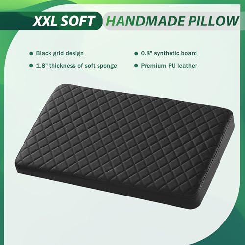 POARMEEY XXL Tattoo Armrest Stand Adjustable Height Tattoo Arm Rest Heavy Duty Tattoo Supplies Black Grid Design