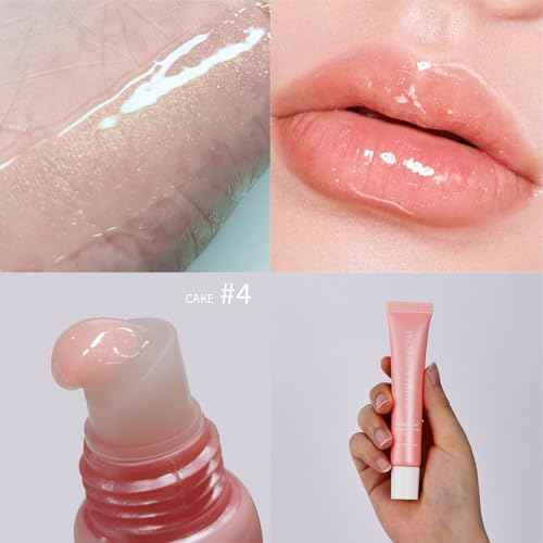 Lip Butter Balm for Hydration Shine, Mini Neutrals Set Lip Care Prouct, Moisturizing Tinted Butter Lip Balm Gloss Hydrating Lip Oil for Women (4PCS)
