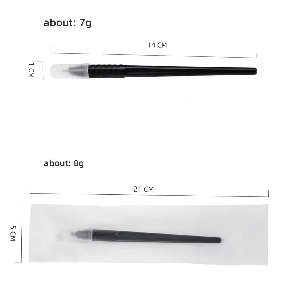 ALIWOD Disposable Microblades Pen, U18,10 Pack, 0.18mm (18u) For Eyebrow Makeup Microblading Supplies