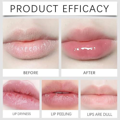 Lip Plumper Oil Instantly Volumising Increase Lip Elasticity Lip Plumper Gloss Long-lasting Moisturize Help Fade Dark Lip, Reduce Fine