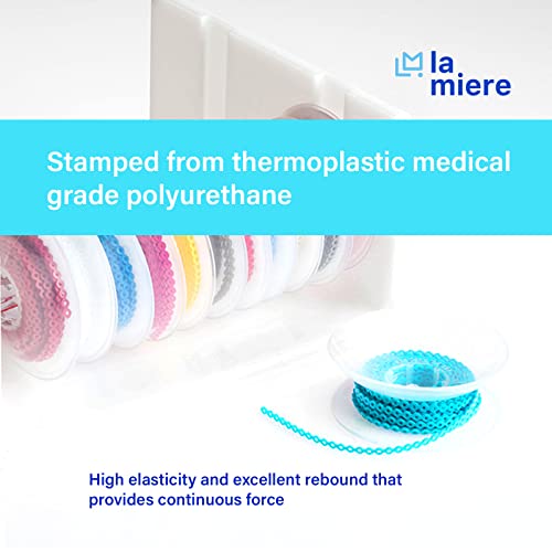 10 Rolls Orthodontic Braces Rubber Chains, Braces Power Chains consisted force in closed, short, long filaments chain in 15''spools (closed, 0.113¡¯¡¯(2.5mm) Mix colors