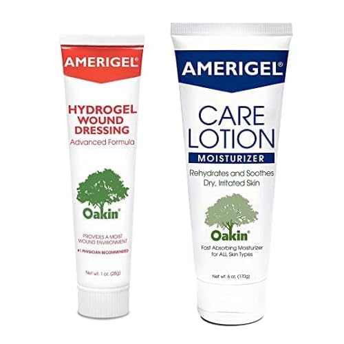 AMERIGEL - Bundle of 1oz Hydrogel Wound Dressing and 6oz Care Lotion