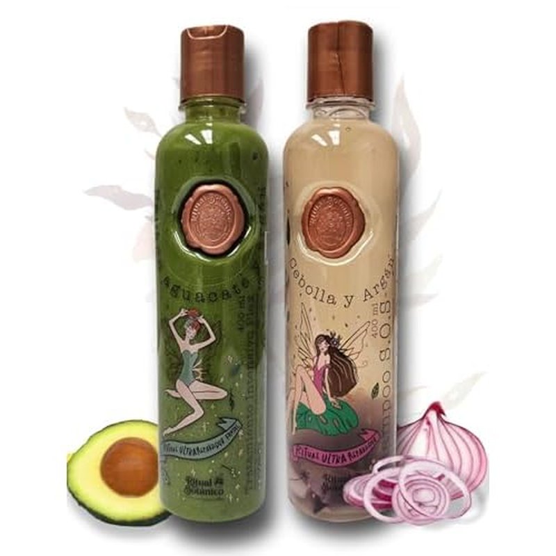 Ritual Botanico Ultra Reparador S.O.S Shampoo con Cebolla y Arg?n | Tratamiento Intensivo Plex con Banano, Aguacate - Kit Colombiano