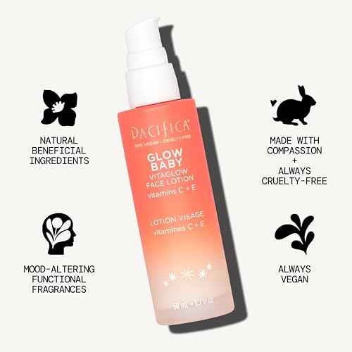 Pacifica Beauty Glow Baby VitaGlow Face Lotion and Brightening Face Wash Set, Skincare, Vitamin C and E, AHA, Exfoliator, Cleanser, Hydrating, Moisturizer, Vegan, 1.7 fl oz and 5 fl oz (Set of 2)