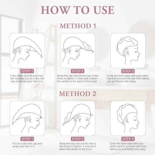 Hair Towel Women Bath Wrap - Adjustable Microfiber Super Absorbent to Quick Drying Hair and Body for Gym, Spa, Sauna and Shower After Body Cover, Pink