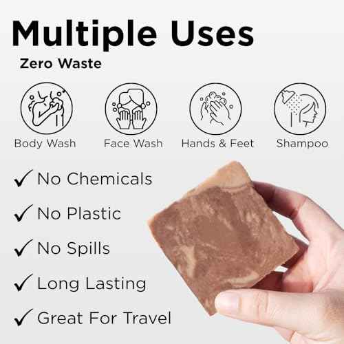 Sumbody USA Made Handmade Soap Bar (6pk) Rich Hydration Dry, Sensitive Skin, Moisturizing Soap For Face, Hands, Body Self Care Gift Set Men & Women - Goat Milk Citrus Vanilla Coconut Variety Pack