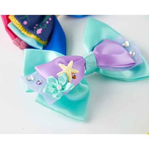 10pcs Princess Hair Bow Clips 4 Inch Women Girls Hair Accessories Party Gift Set