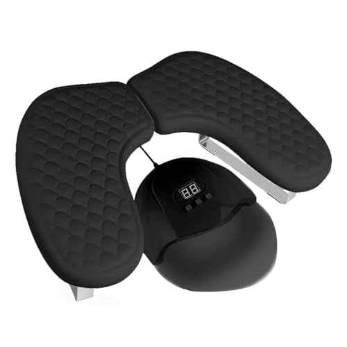 Arm Rest for Nails,U-shaped Manicure Nail Hand Rest Pillow Cushion,Foldable PU Leather Nail Tech Arm Rest for Nails Tech,Foot Hand Rest (Black)