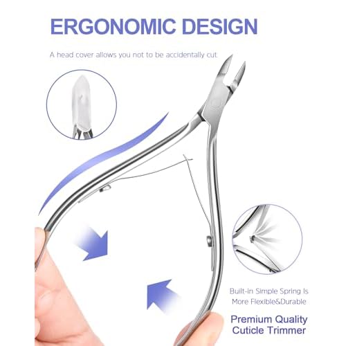 MORGLES Nail File and Buffer Blocks with Nail Care Kit, 13 Pcs Manicure Kit for Women with Milk and Honey Cuticle Oil and Cuticle Trimmer Set