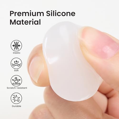 Beetles Nail Stamp 3Pcs Silicone French Tip Nail Stamp Kit with Replacement Nail Stamper Heads and Scrapers Soft Silicone Nail Printing Tool for Home Manicure Diy Nail Art Salon Gifts for Girls