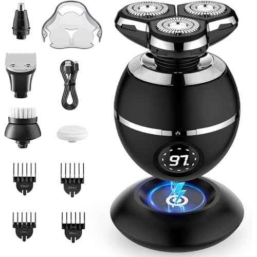 Electric Razor for Men, 2025 Upgrade Electric Shavers for Men, Cordless Rechargeable Shaver for Men, Wet/Dry Mens Shaver Face Shaver, Quick Electric Razor Grooming Kit