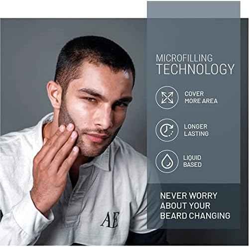 VOID Homme Beard Pen Filler for Men (Pack of 4) Instant Beard Pen & Filler Beard Pencil, Easy Beard Pen Liner, Beard Filler Pen for Beard Filling Pen Kit & Beard Marker, Waterproof Pen (Black)