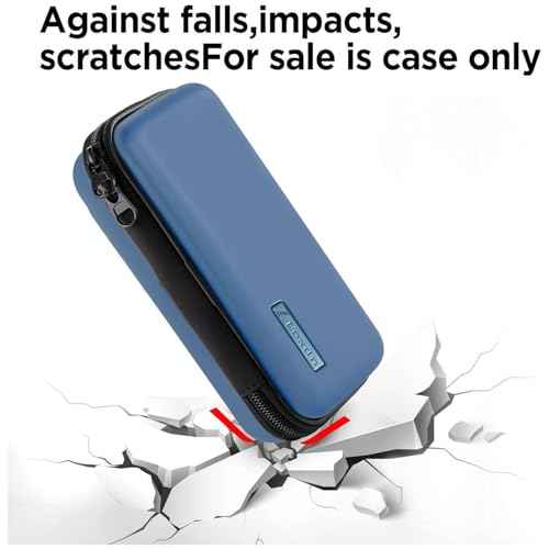 EVA Hard Case for Meridian/MANSPOT Shaver Groin & Body Hair Trimmer - Men's Grooming Organizer Storage Bag for Electric Razor and Accessories - Case Only (Blue)