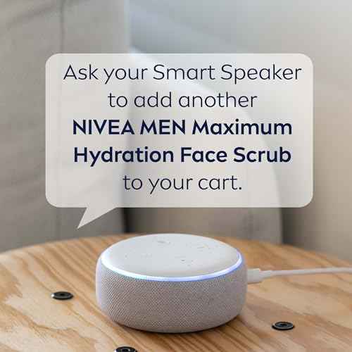 NIVEA MEN Maximum Hydration Deep Cleaning Face Scrub With Aloe Vera, 3 Pack of 4.4 Oz Tubes