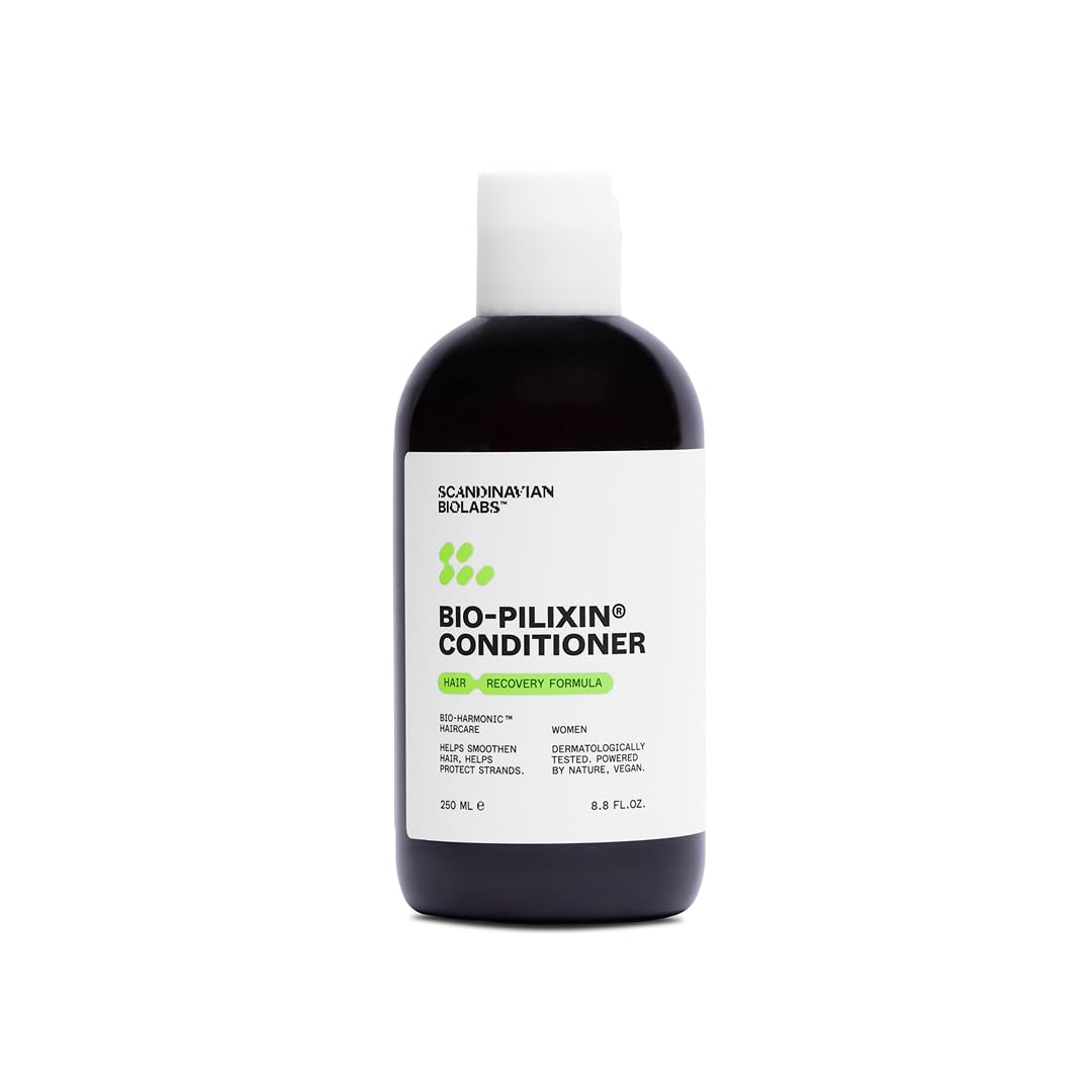 Scandinavian Biolabs Bio-Pilixin® Conditioner For Women | Prevents Split & Damaged Ends, Restores Weak Hair, Supports Scalp Vitality, Dermatologically Tested, Made in Denmark, 250 mL/ 8.8 Oz