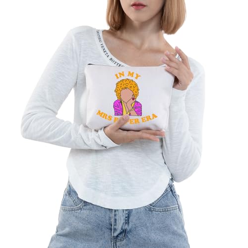 JNIAP Mrs.Roper Makeup Bag Mr Roper And Mrs Ropers Gifts In My Mrs Roper Era Gifts Sitcom Inspired Zipper Pouch (Mrs Roper Era)