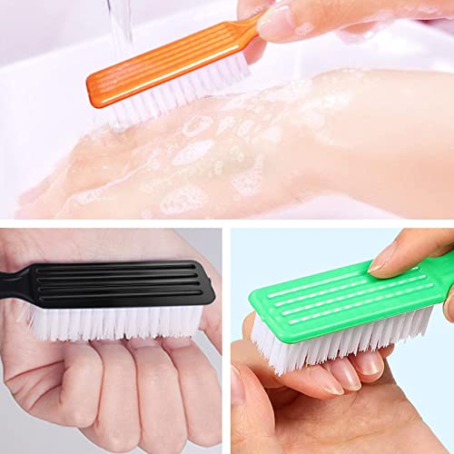 24 Pcs Handle Grip Nail Brush, NICEMOVIC Hand Fingernail Cleaner Brush Manicure Tools Scrub Cleaning Brushes Kit, Use for Toe and Nail Cleaning (Bright Colors) Cleaning(Bright Colors)