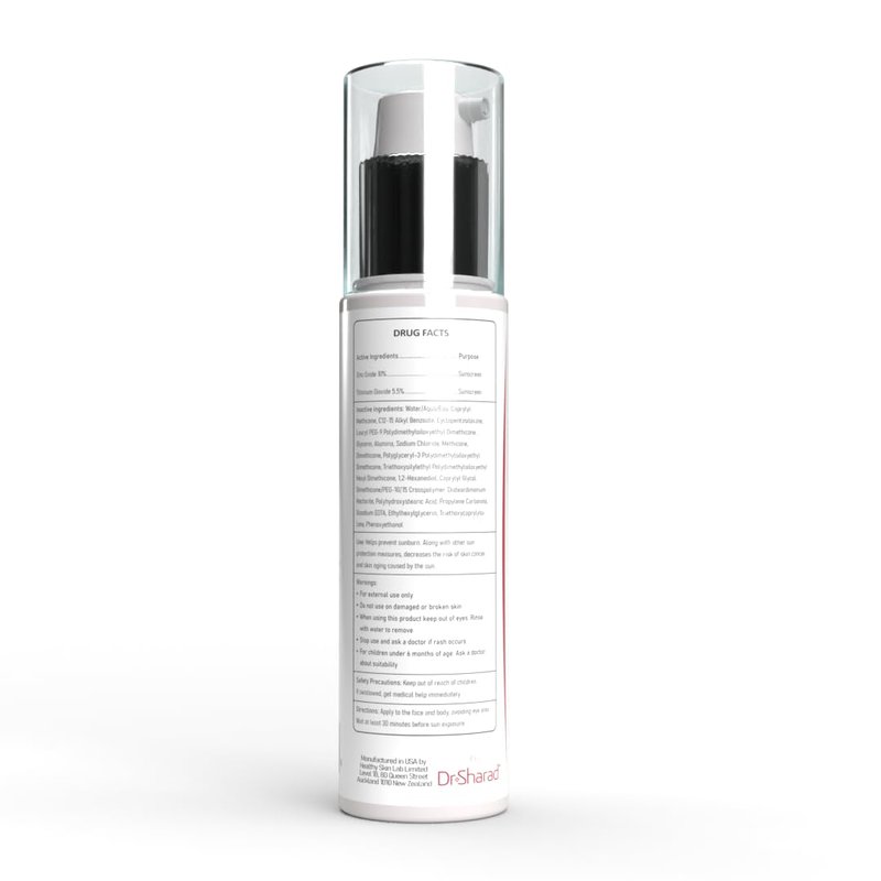 Healthy Skin Lab Shield, Moisturizer & Mineral Sunscreen SPF 30, Broad Spectrum For Face & Body, Zinc Oxide & Titanium Dioxide For Protecting & Hydrating Sensitive Skin, Dermatologist Recommended, 4oz