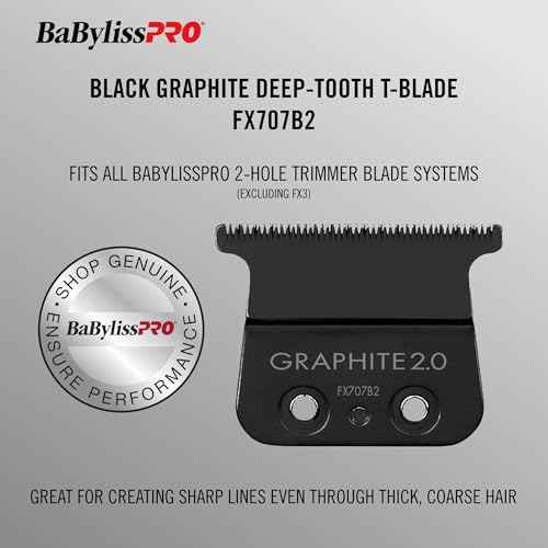 Replacement Blades, Deep-Tooth T-Blades for Outlining Hair Trimmers (FX787, FX799) and LoPROFX Trimmers (FX726, FX729)