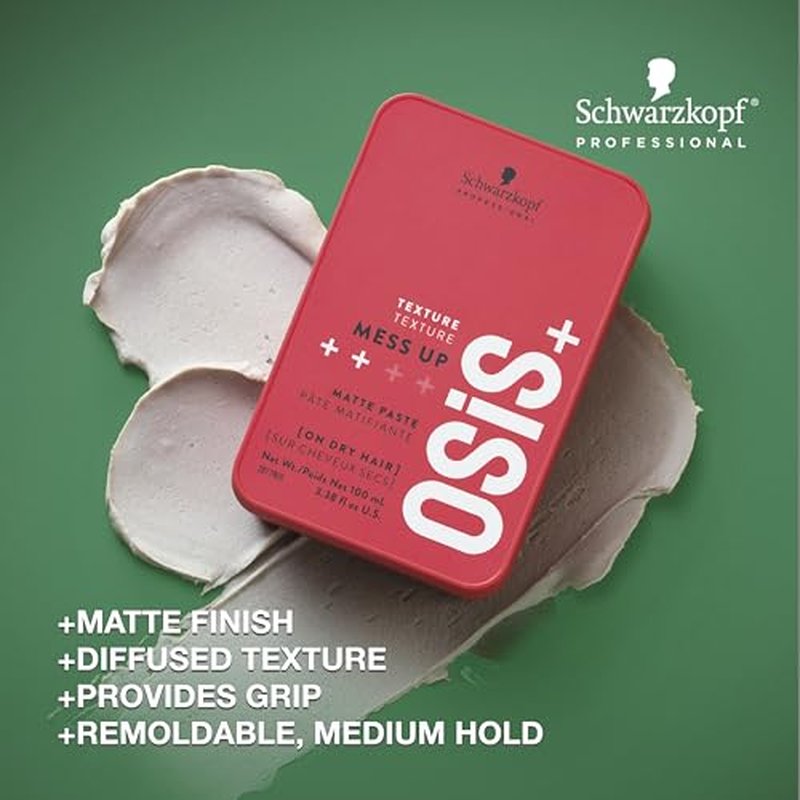 OSiS+ Mess Up - Matte Styling Paste for Medium Control & Flexible Styling