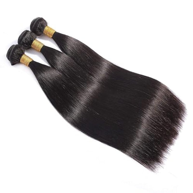 12A Straight Bundles Human Hair 22 24 26 Inch 3 Bundles Human Hair Straight Human Hair Bundles 100% Unprocessed Brazilian Virgin Human Hair Extension