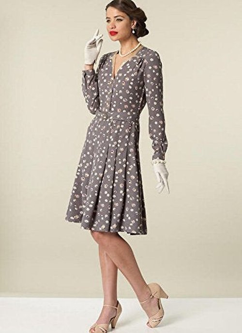 McCall's Patterns Misses' Inverted Notch-Collar Shirt Dresses and Belt Sewing Pattern, E5 (14-16-18-20-22)