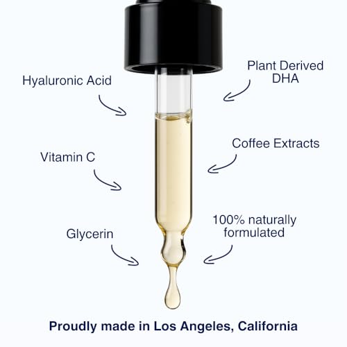 Glow Drops ? Customizable Self Tanning Drops for Face & Body ? Buildable Natural Glow with Hyaluronic Acid, Vitamin C & Plant Extracts ? Vegan, No Smell, Streak-Free ? 27ml