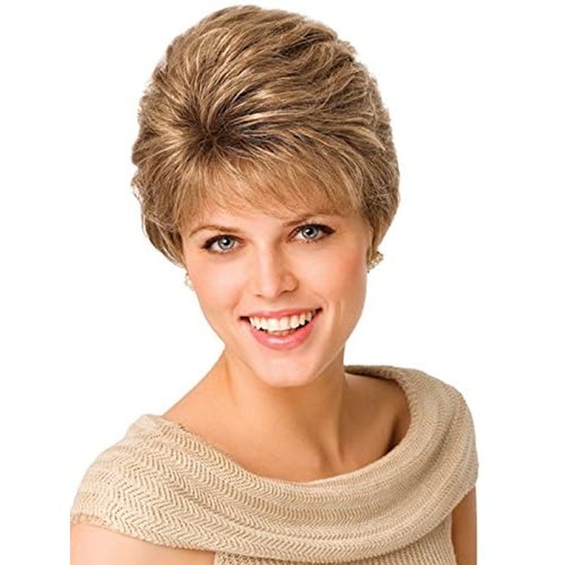 hairuwear Eva Gabor Acclaim Short Layered Average Size Comfort Cap Wig, Sugared Smoke