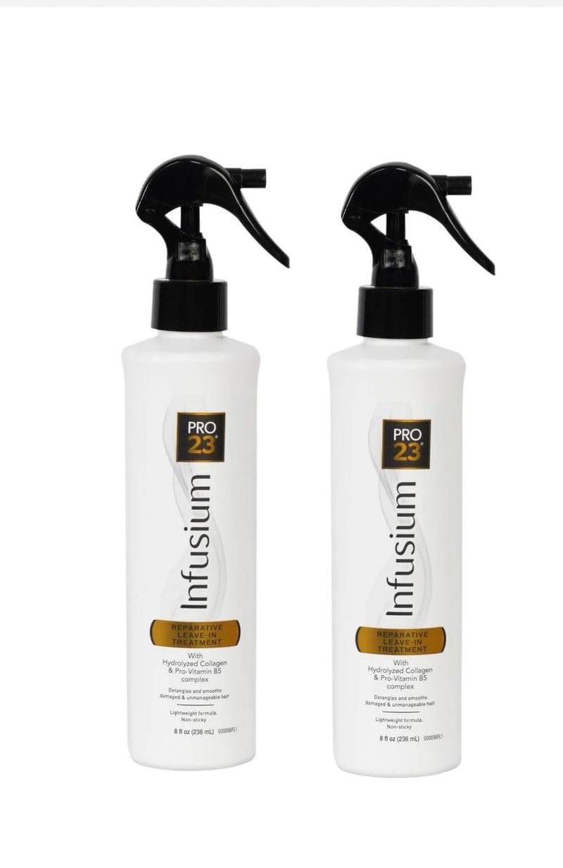 Infusium 23 Leave-In Treatment - Hydrolyzed Collagen & Pro Vitamin B5 | 8oz (Pack of 2)