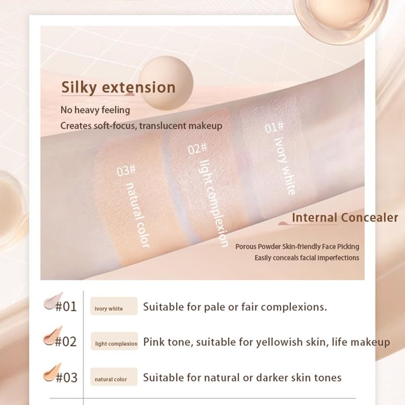 LAMUSELAND Matte Liquid Foundation Makeup, Full Coverage Lightweight Long-lasting Flawless Foundation Concealer Makeup for All Skin (03, M)