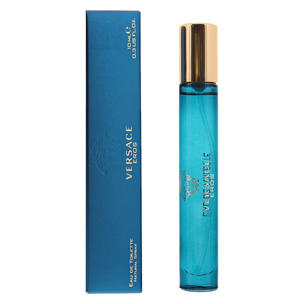 Versace Eros Eau de Toilette Spray for Men - 0.3 oz | Fresh & Seductive Fragrance