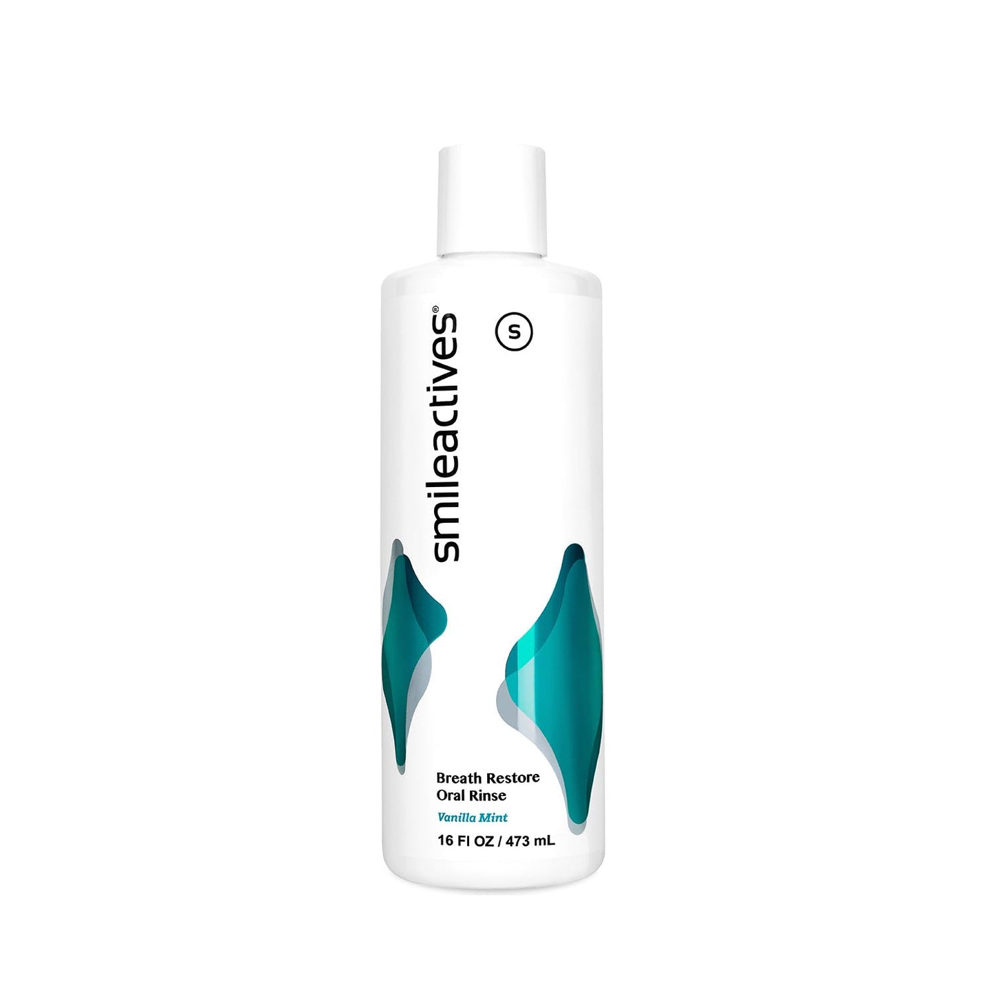 Smileactives Breath Restore Oral Rinse, Adults Mouthwash for Bad Breath and Gum Health, Promotes Oral Care, Healthy Mouth and Long Lasting Fresh Breath, Sugar and Alcohol-Free, Vanilla Mint, 16 fl oz